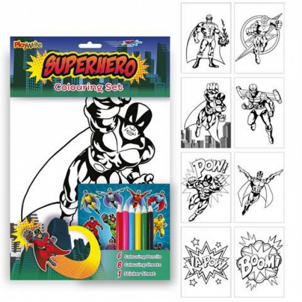 Kit Coloriage Super Héros pour les enfants