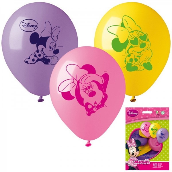 10 Ballons à gonfler Minnie - Ballons pour fête anniversaire